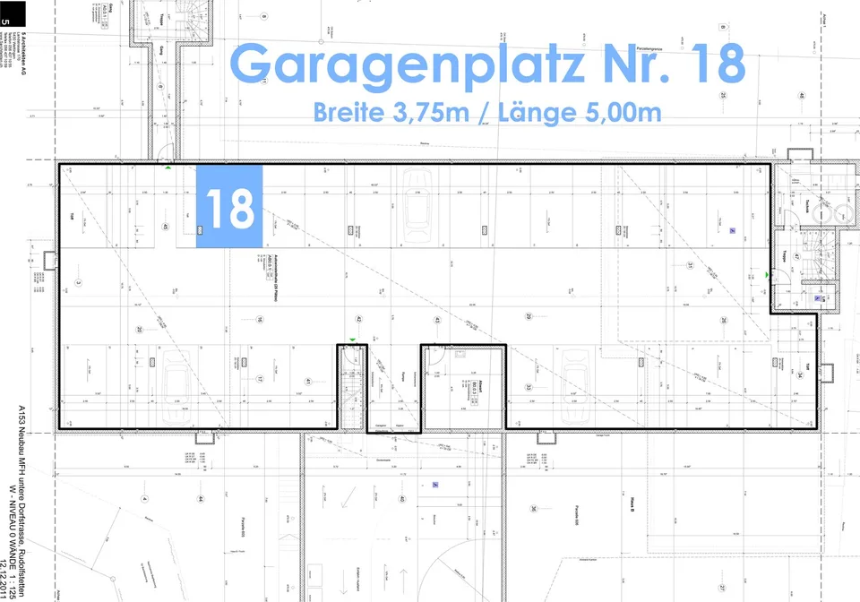 Espace de stationnement souterrain très grand et attrayant, lumineux et accueillant, à vendre près de Zurich