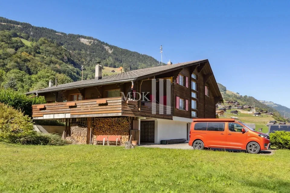 Charmant chalet sur une grande parcelle à Val-d'Illiez