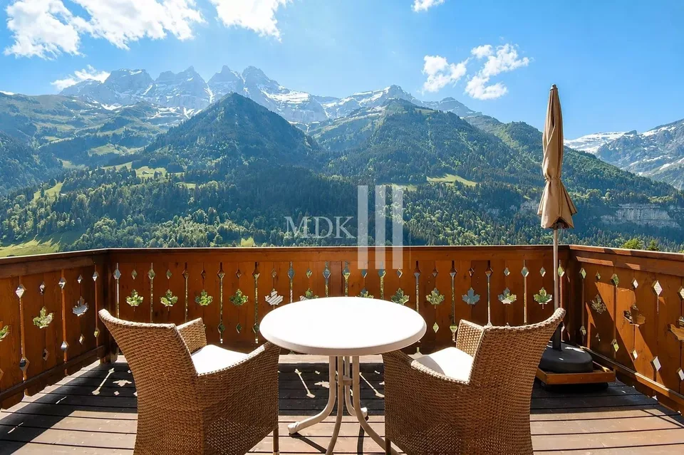 Magnifique chalet avec vue sur les Dents-du-Midi