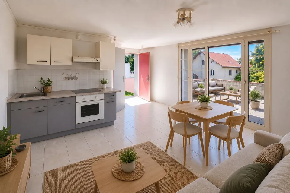 Studio à vendre à Chavornay - 21.8 m², avec grande terrasse de 21.9 m²