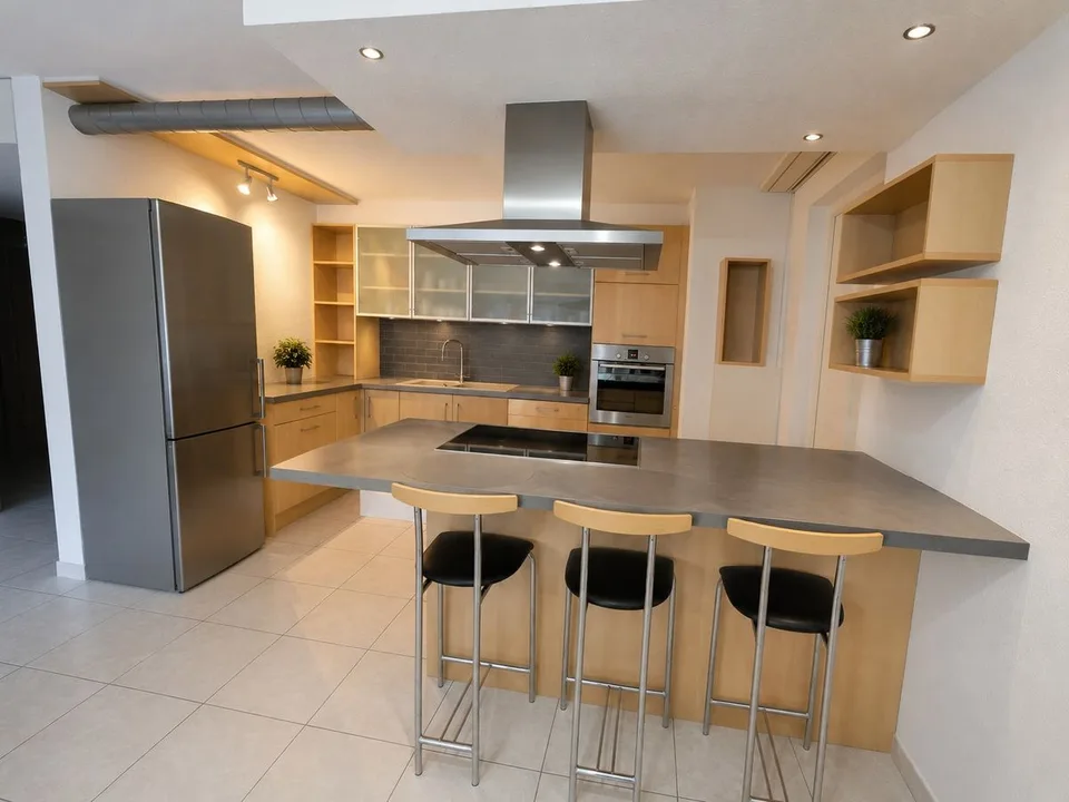 Appartement 4,5 pièces avec jardin plein sud et garage aux Foulets
