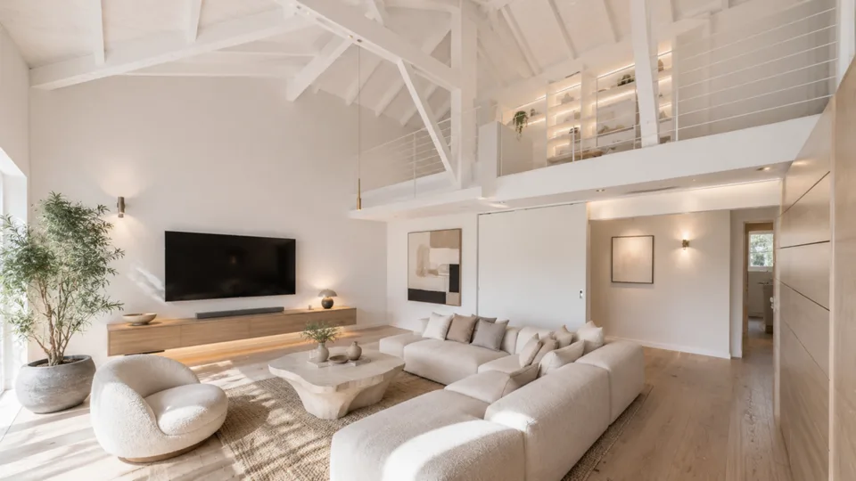 Offene Architektur mit grossem Grundstück