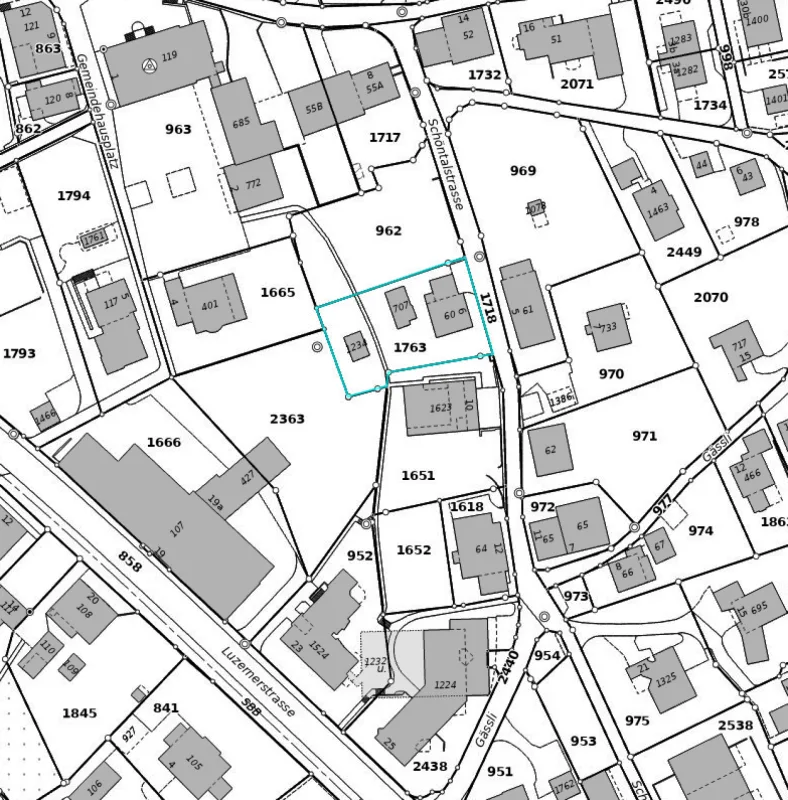 Bauland AZ 0.6 / MFH Neubau Konzept-Studie vorhanden – Foto 11 von 12