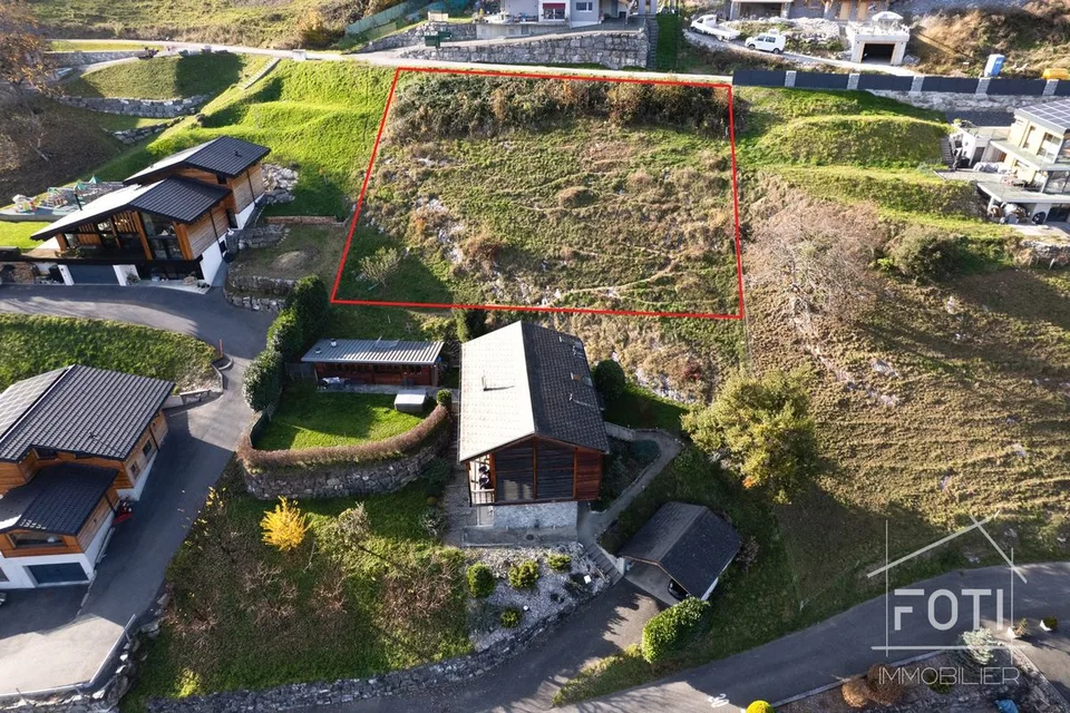 Baugrundstück von 1338 m² mit Aussicht in Collombey-Muraz