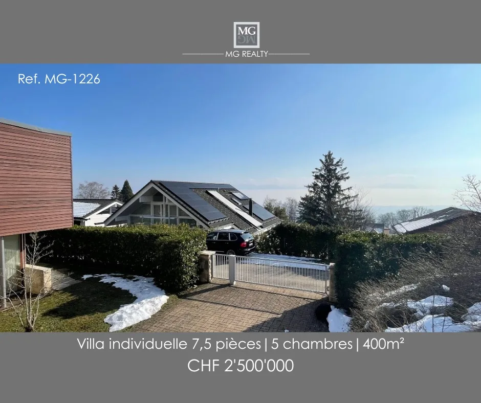 Villa contemporaine de 7,5 pièces, avec vue imprenable