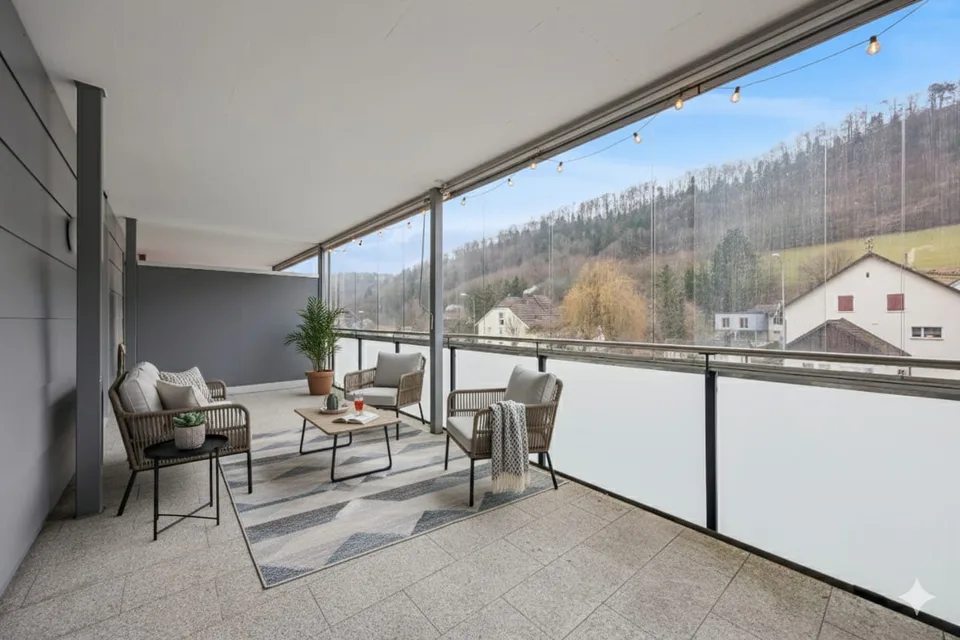 Trimbach: Sonnige 2.5-Zi.-Eigentumswohnung mit 43.6 m² Terrasse