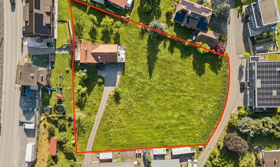 Grosszügiges Bauland mit Entwicklungspotenzial in Wolfhalden