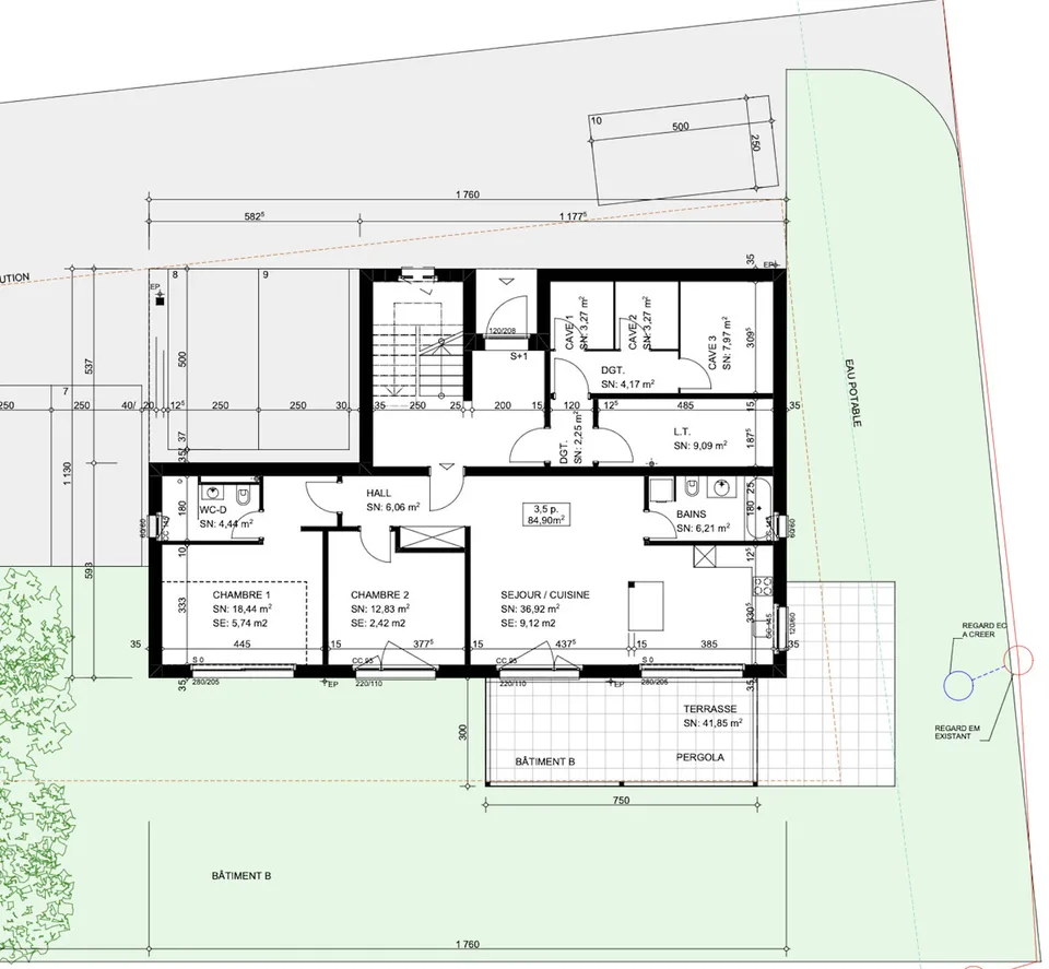 Beautiful 3.5 room apartment with large garden - B4 – photo 6 of 8
