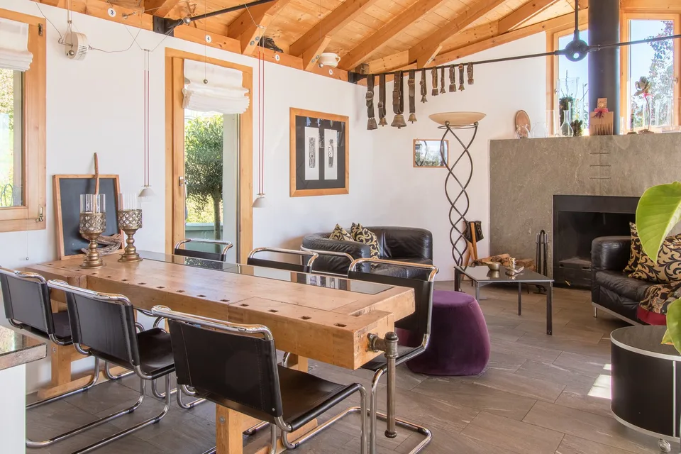 Charmante maison jumelée de 4,5 pièces avec panorama sur les montagnes à Falera