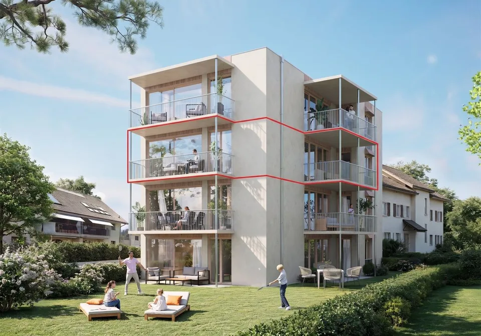 ERABLE 11 · Nouvelle PPE de standing · 2e étage 4,5 pces · 108,8 m² + 2 balcons couverts 20,7 m²