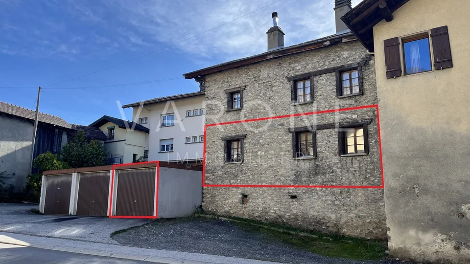Zu verkaufen - 2.5-Zimmer-Wohnung im Herzen des Dorfes Roumaz/Savièse