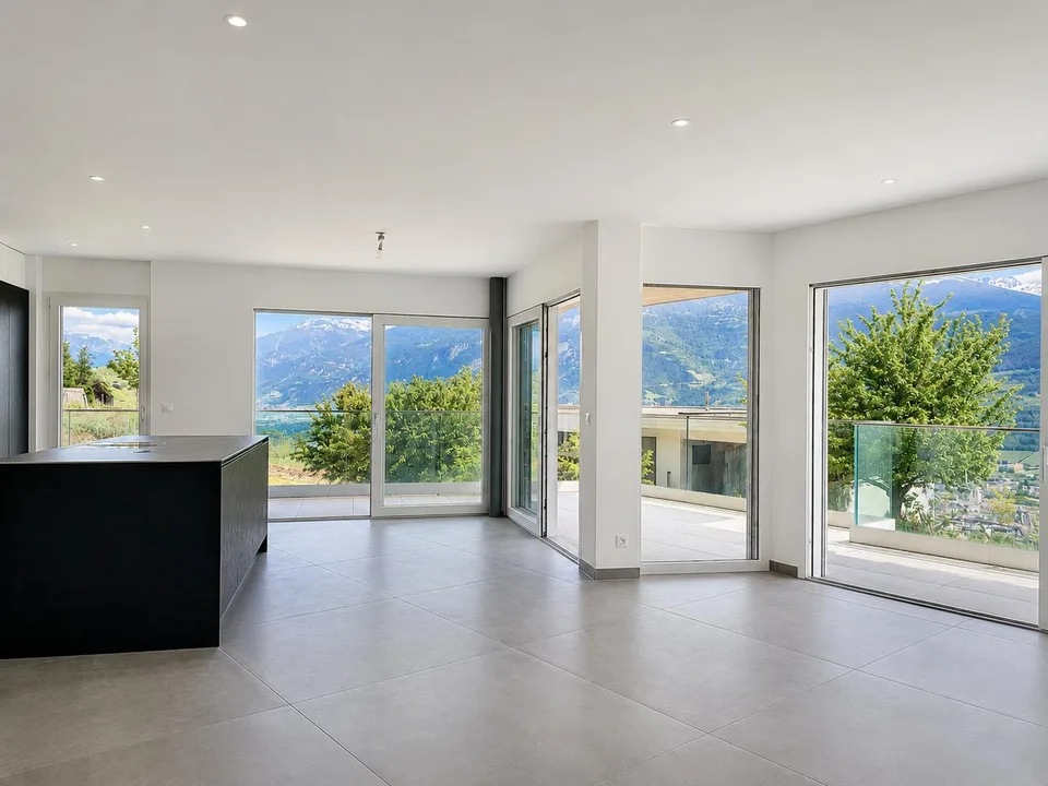 Superbe appartement de 4.5 pièces en rez de jardin à Diolly, Sion
