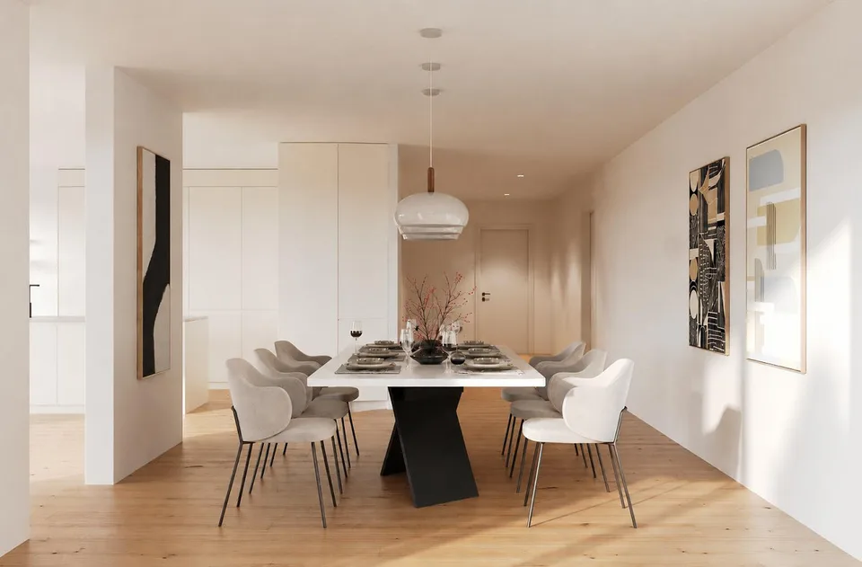 Grosse 3.5-Zimmer-Maisonettewohnung mit 80m2 Terrasse & Abendsonne
