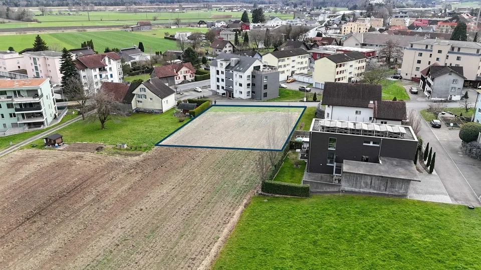 Bauland in Rüthi SG – 1’170 m² für EFH oder Doppel-EFH
