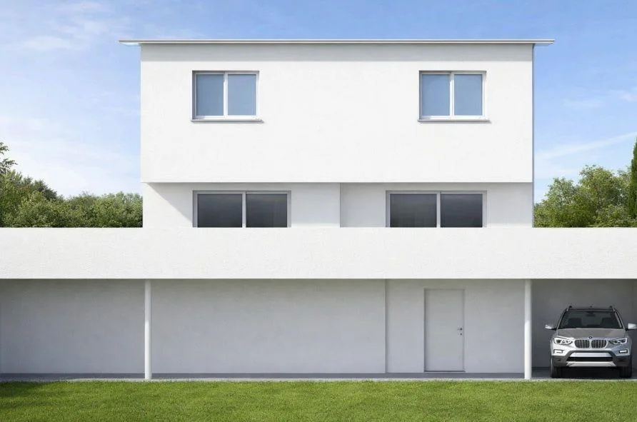 4 Moderne, freistehende Einfamilienhäuser mit Garten