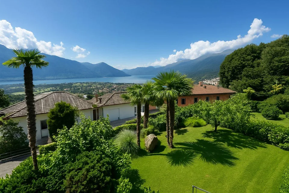 3.5 Appartamento vista lago con terrazza e giardino - Residenza Lum...