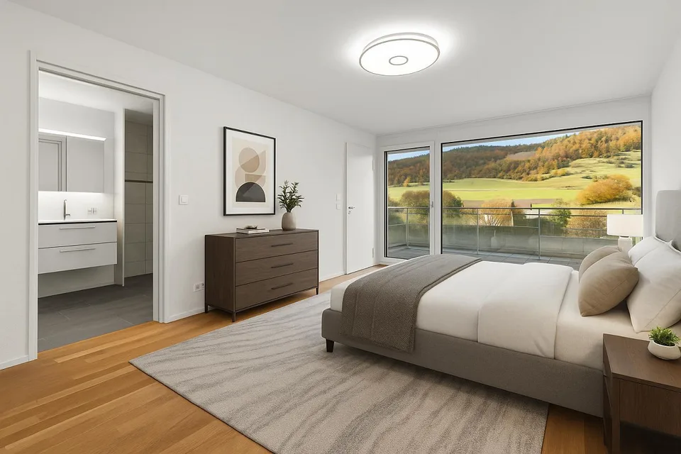 Moderna casa bifamiliare di 5,5 stanze con vista panoramica a Erlinsbach