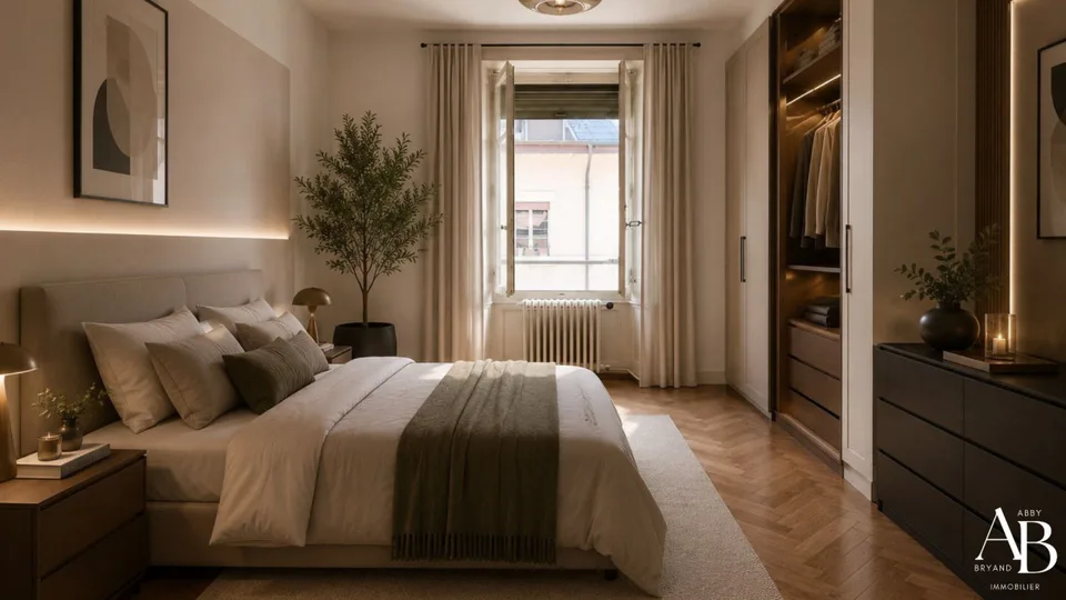 The elegant 4-room apartment to renovate between Plainpalais and Carouge