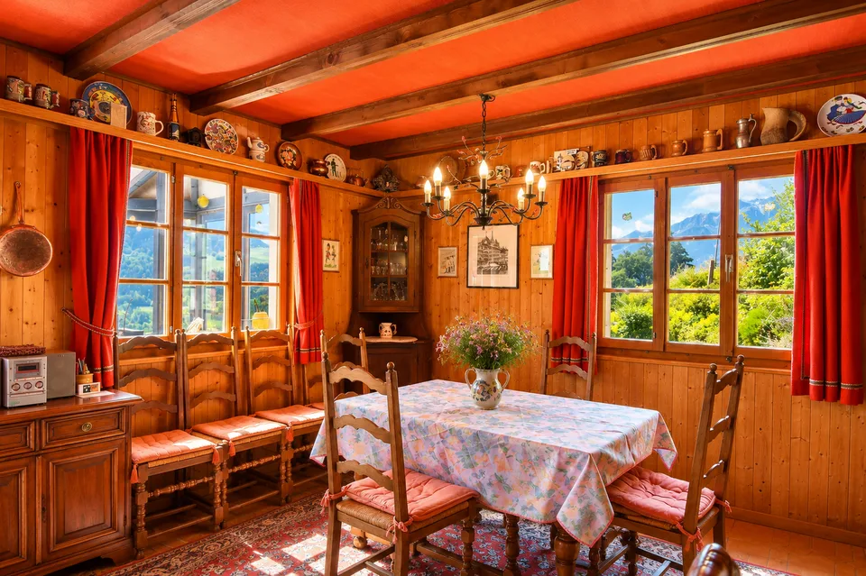 Incantevole chalet con magnifica vista sulle Dents du Midi