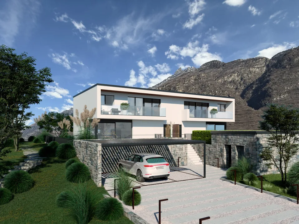 TERRENO CON PROGETTO APPROVATO PER DUE VILLE A BIASCA