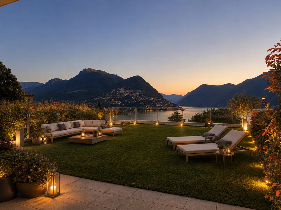 DUPLEX 4.5 VISTA LAGO A COLLINA D'ORO A DUE PASSI DA TASIS