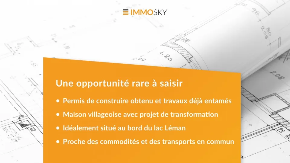 Votre futur projet : terrain avec permis de construire à St-Gingolph