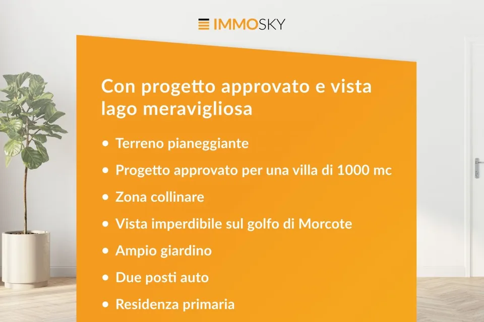 Posizione idilliaca con progetto approvato