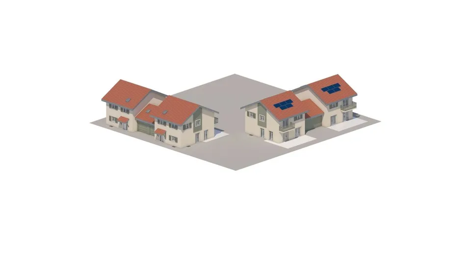 4 villas jumelées par les garages neuves à vendre à Grens dès CHF 1'950'000.-