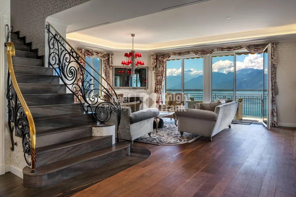 Einzigartig! Penthouse-Wohnung mit 8,5 Zimmern und außergewöhnlichem Blick im Herzen von Montreux zu verkaufen