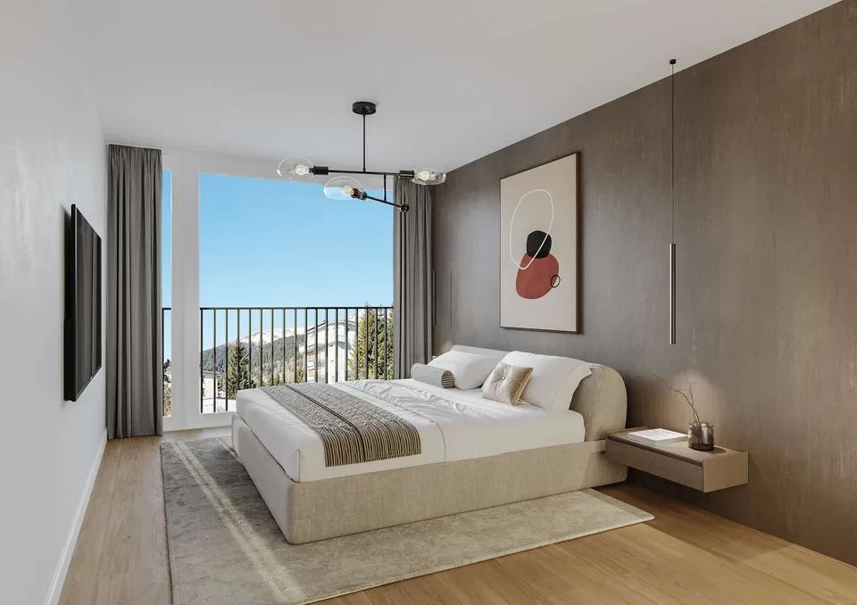 Appartement neuf de 4 1/2 pièces au 1er étage au centre de Davos