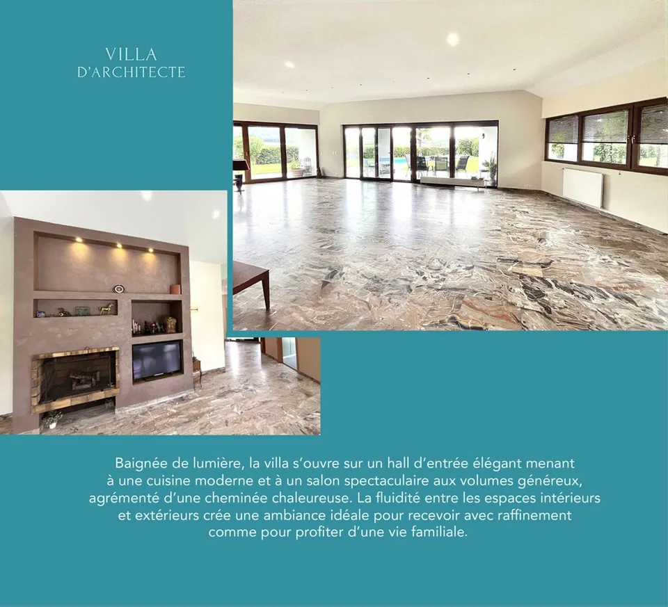 Lussuosa villa con 5 camere da letto, piscina e vista a Vessy