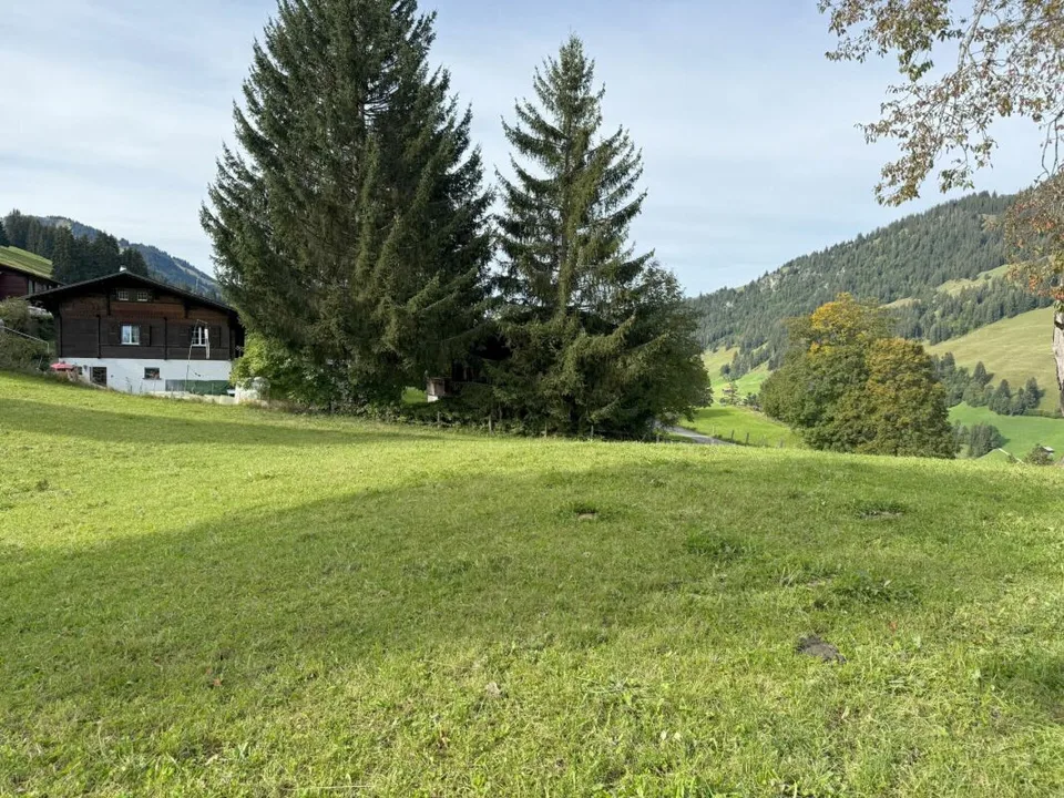 Bauland an sonniger und aussichtsreicher Lage in Zweisimmen (Rinderberg)