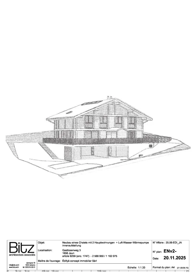 Reihenhaus mit Genehmigung - Jaun