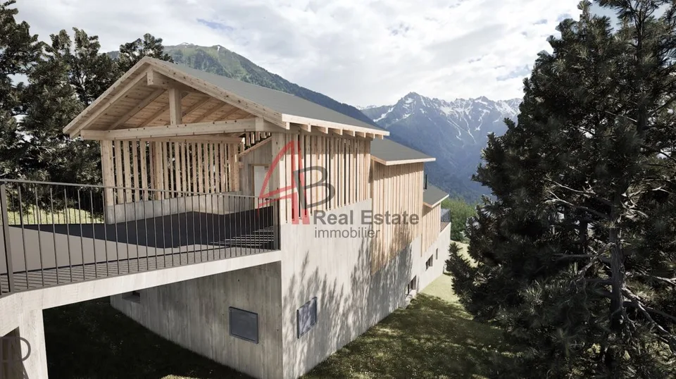 Zeitgenössische Villa mit Panoramablick - Chemin-Dessus (Val de Bagnes)