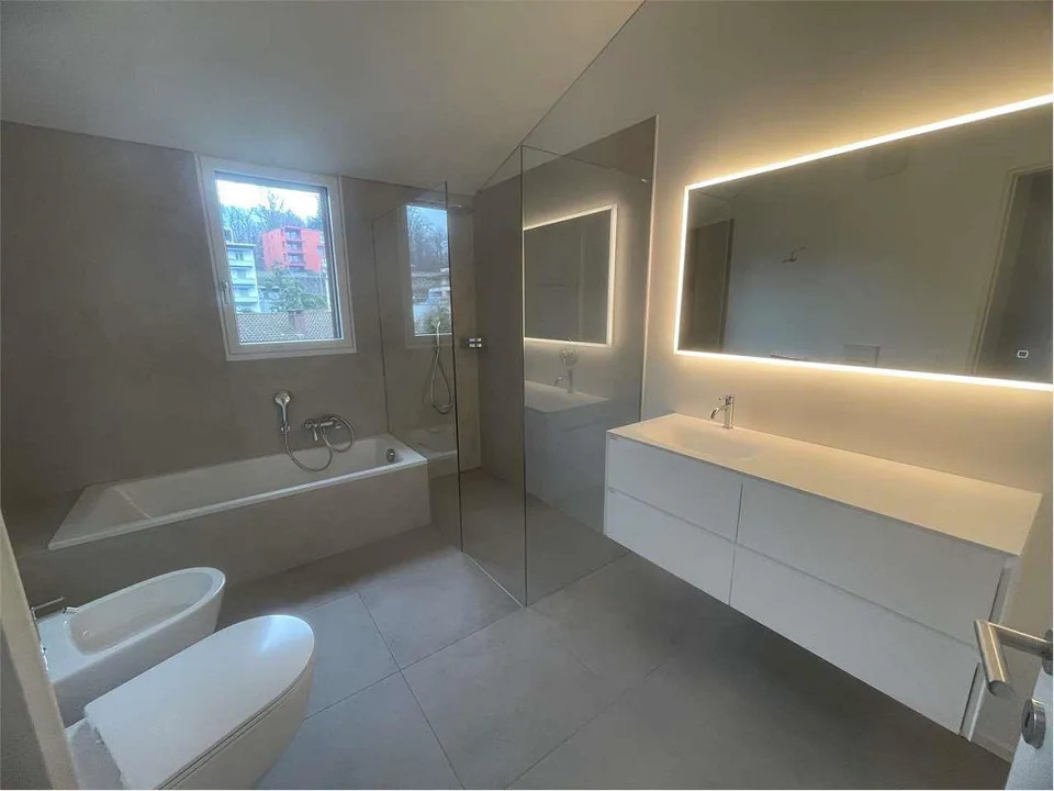 Nouvel appartement duplex 4.5 pièces à Cureglia, jardin privé – photo 11 sur 13