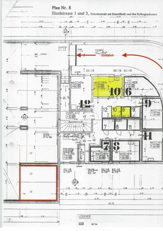 Grand emplacement de stationnement souterrain à vendre