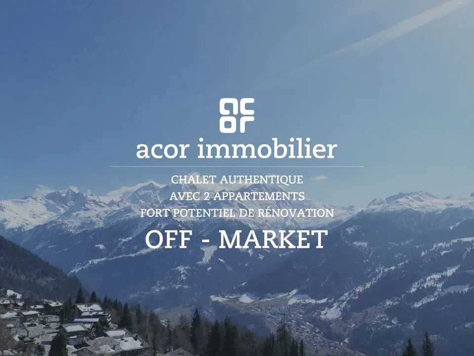 Chalet authentique avec 2 appartements - fort potentiel de rénovation