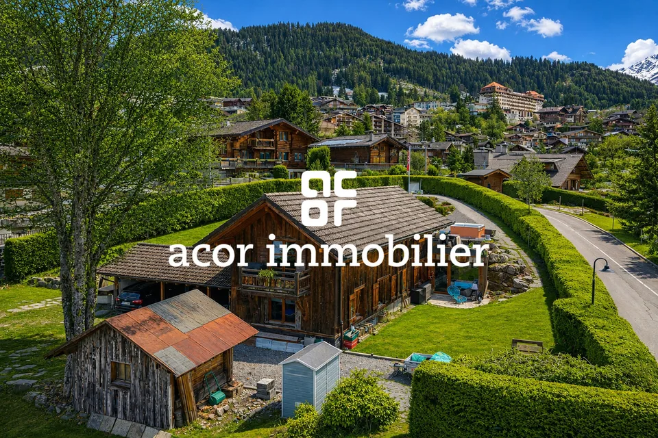 Chalet authentique et raffiné idéalement situé au centre de Villars