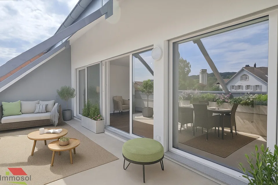 Corcelles - 3.5 pièces neuf avec terrasse et galetas