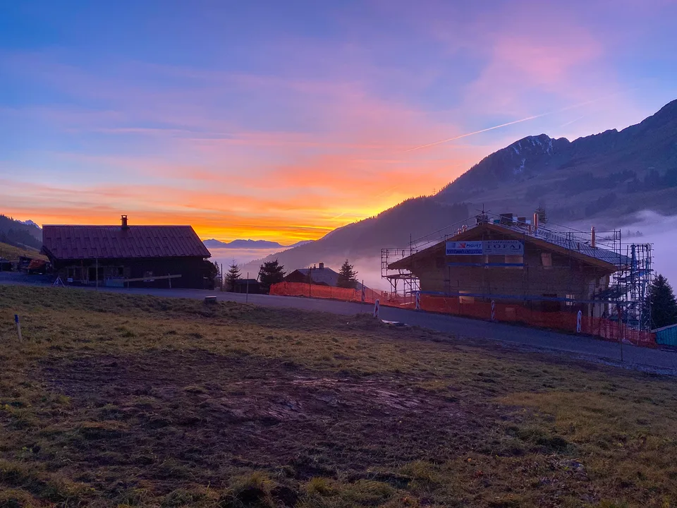 Buildable land 1,515 m2 in Les Mosses