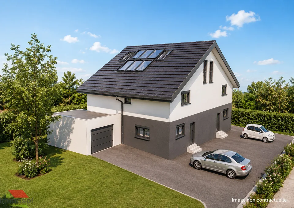 Maison Jumelle sur plan - 5.5 pièces - Sous-sol - Jardin - Garage