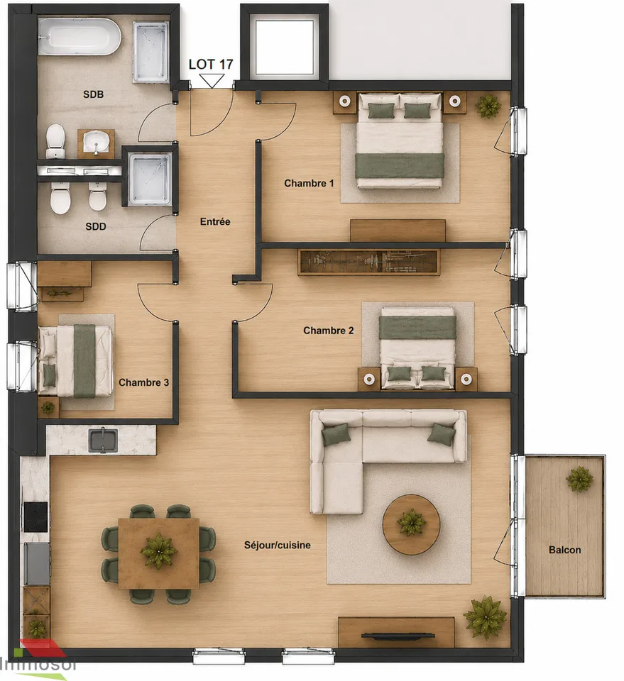 4.5 Zimmer Wohnung in Ollon – Foto 20 von 22