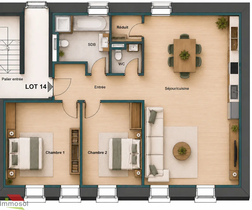 3.5 Zimmer Wohnung in Ollon – Foto 23 von 24
