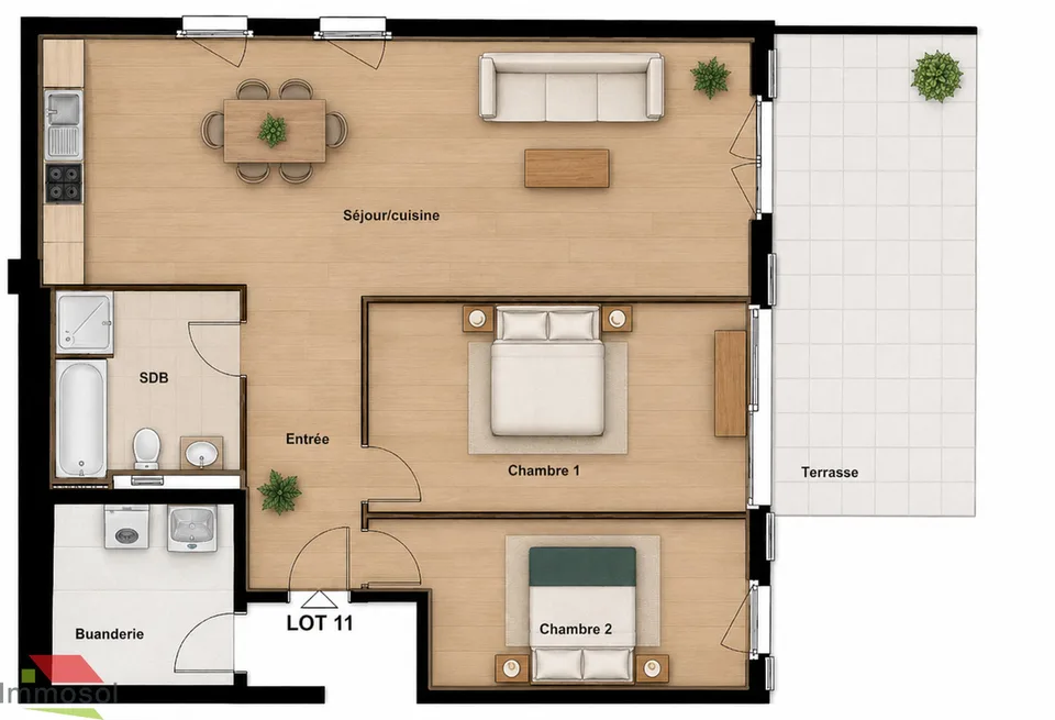 3.5 Zimmer Wohnung in Ollon – Foto 19 von 21