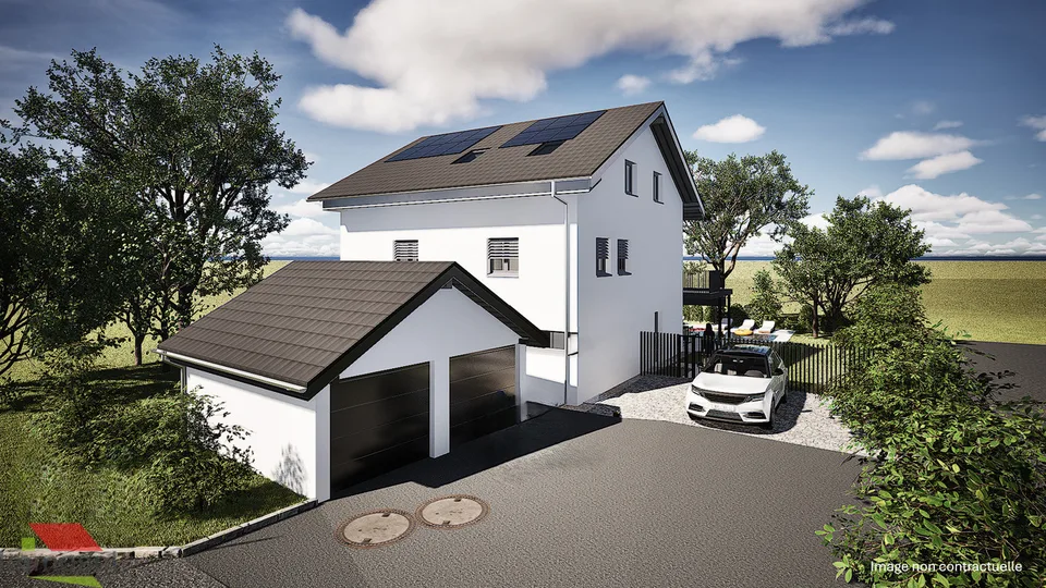 Le Mont - Appartement neuf de 5.5 pièces avec jardin - Vue lac