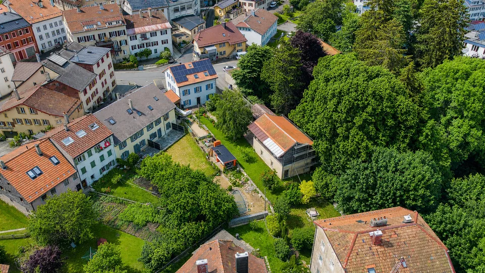 Maison indiv. de 6.5 pces, 2 studios, grande dépendance avec garage