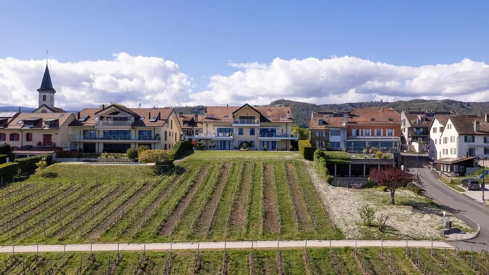 Bellissimo appartamento al piano giardino con vista panoramica a Bursinel