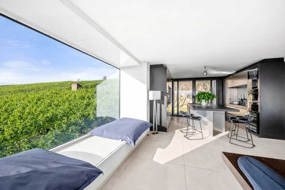 Schöne Architektenvilla mit Seeblick in der Nähe von Morges