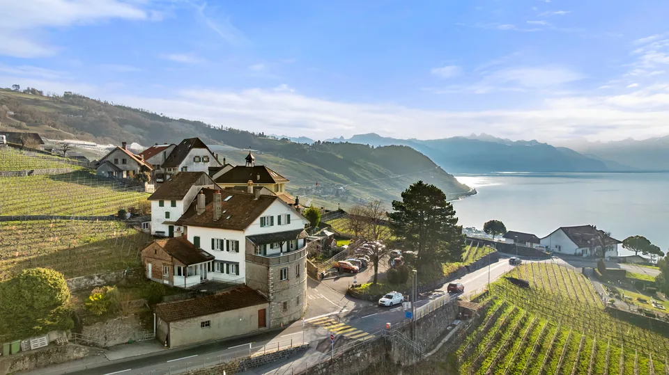 Außergewöhnliches Gebäude mit 3 Wohnungen und Panoramablick, Lavaux