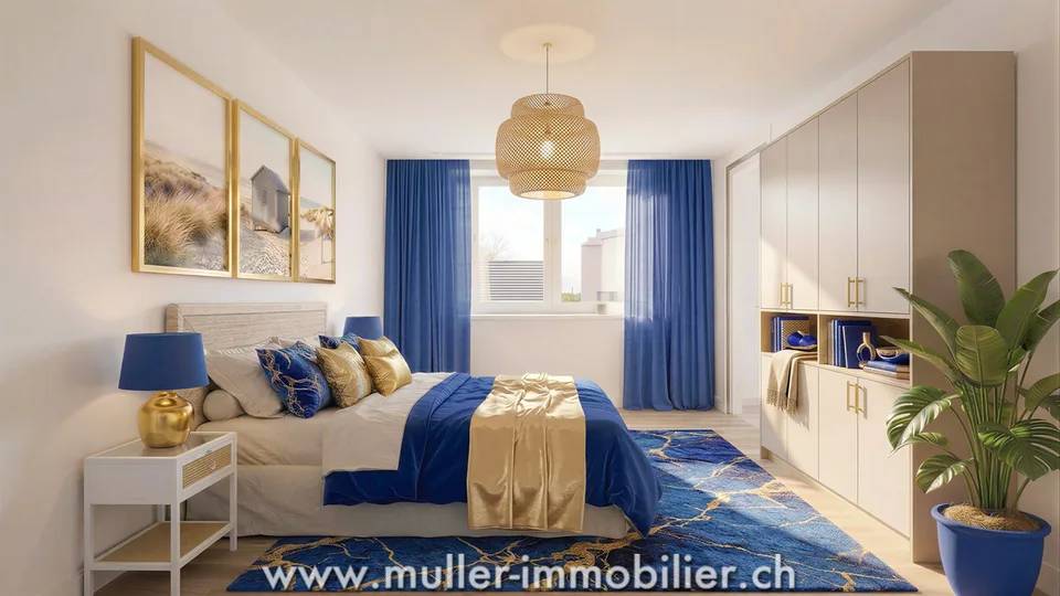 4,5 Zimmer, unverbauter Blick, ruhig und nah an der Schule